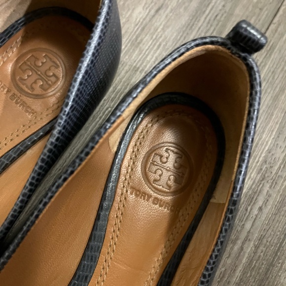 Tory Burch Navy Mini Miller Flats - Picture 3 of 8